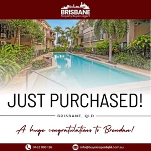 Brisbane Property Buyers Agent purchase for Brendan Kent