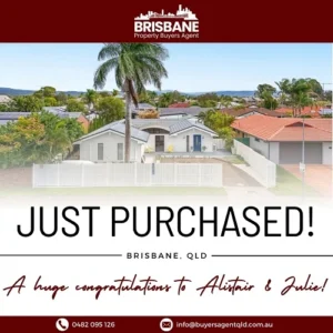 Brisbane Property Buyers Agent purchase for Alistair and Julie Black Vincent