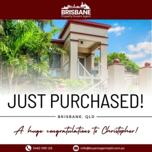 Brisbane Property Buyers Agent purchase for Christopher Vincent